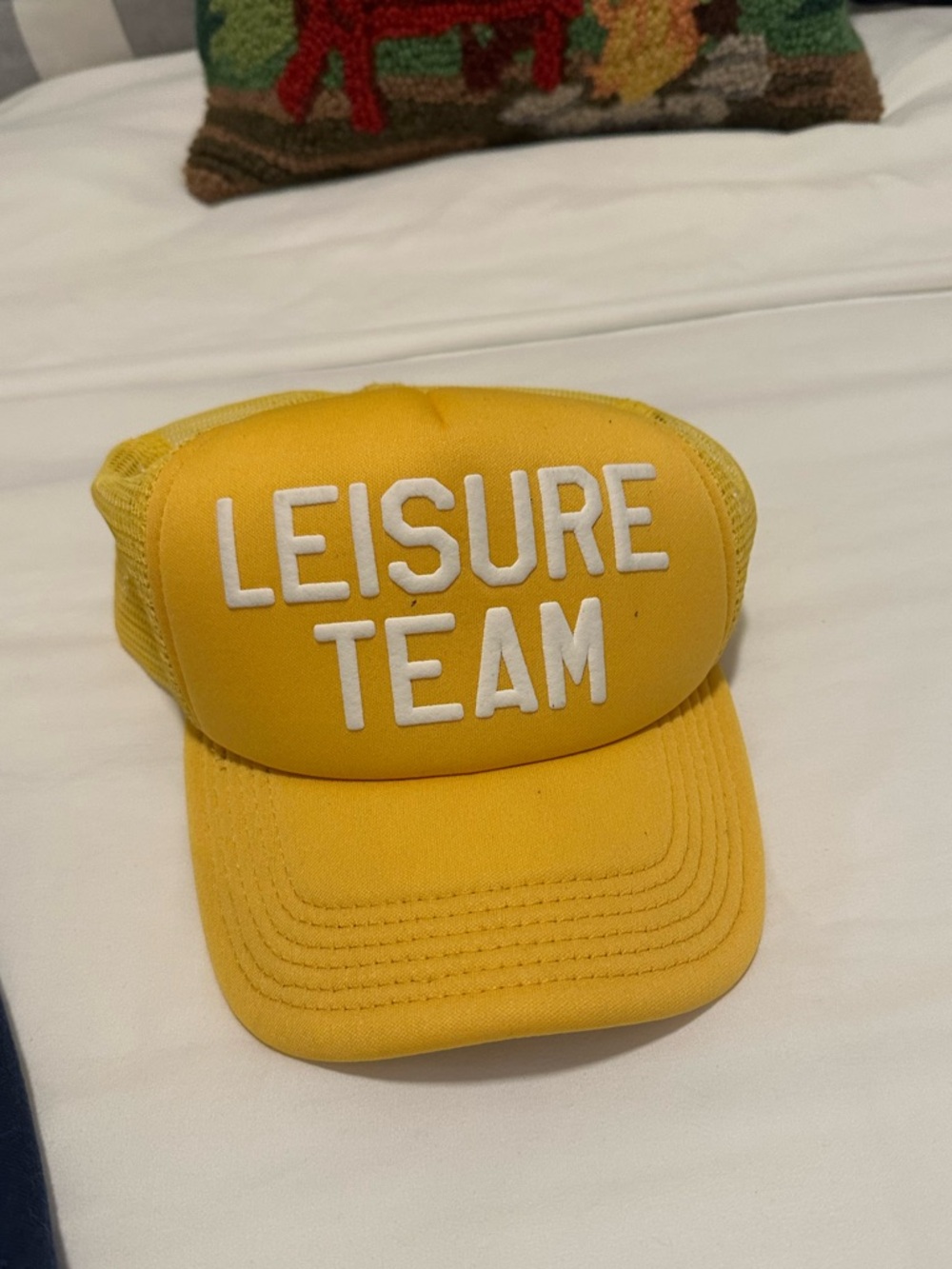 Leisure Team Yellow Trucker Hat